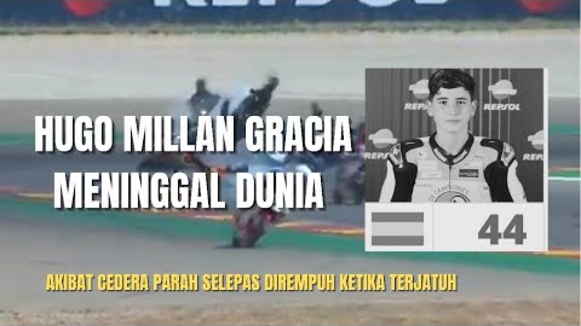 Pelumba HETC, Hugo Millan Gracia meninggal dunia kecederaan parah @ FIM CEV Motorland Aragon