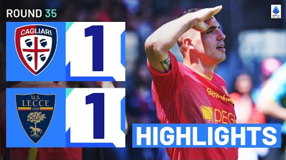 CAGLIARI-LECCE 1-1 | HIGHLIGHTS | Late goal secures a point for Lecce | Serie A 2023/24