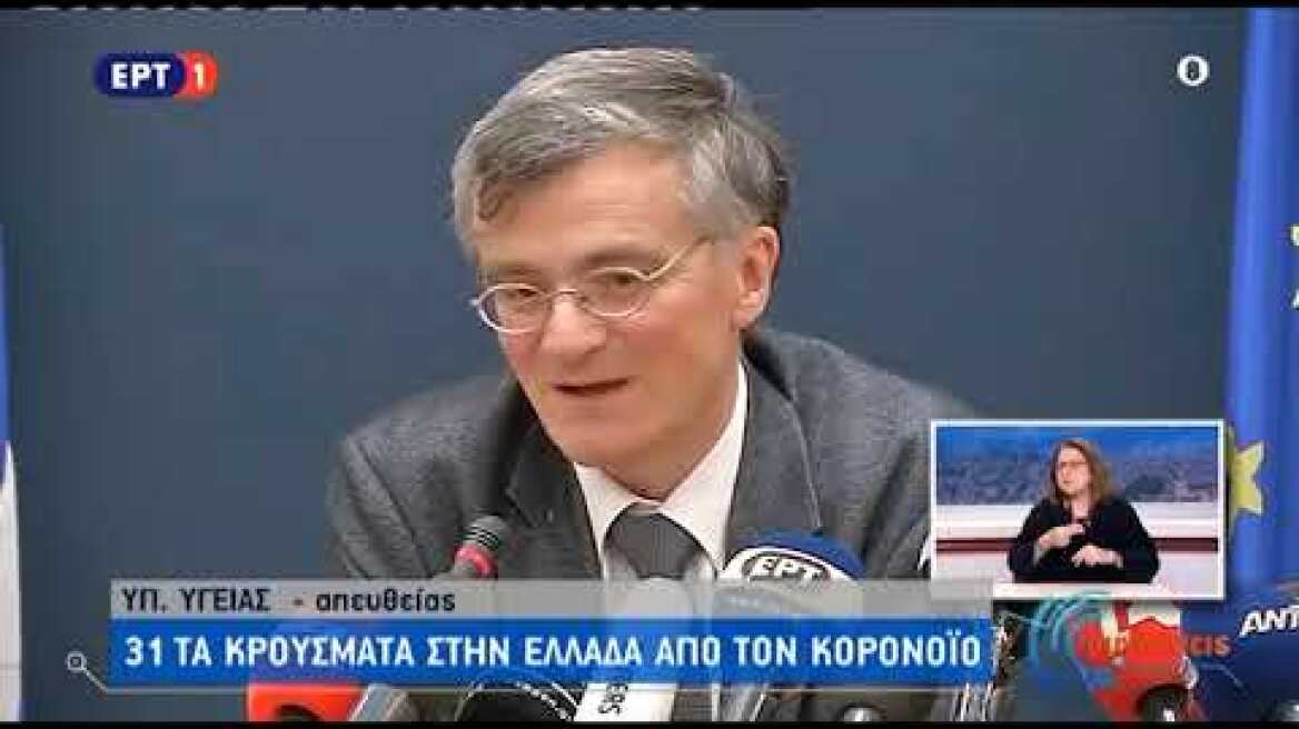 Σωτήρης Τσιόδρας για κορωνοϊό (2)