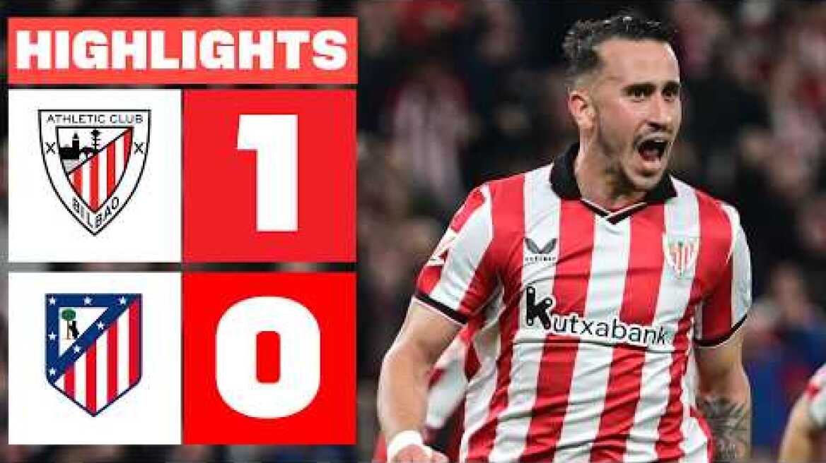 ATHLETIC CLUB 1 - 0 ATLÉTICO DE MADRID | RESUMEN LALIGA EA SPORTS