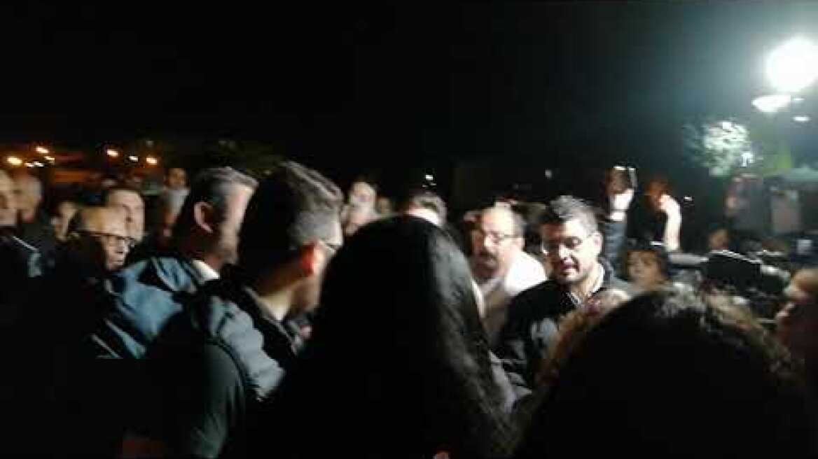 Ένταση στη διαμαρτυρία στα Διαβατα