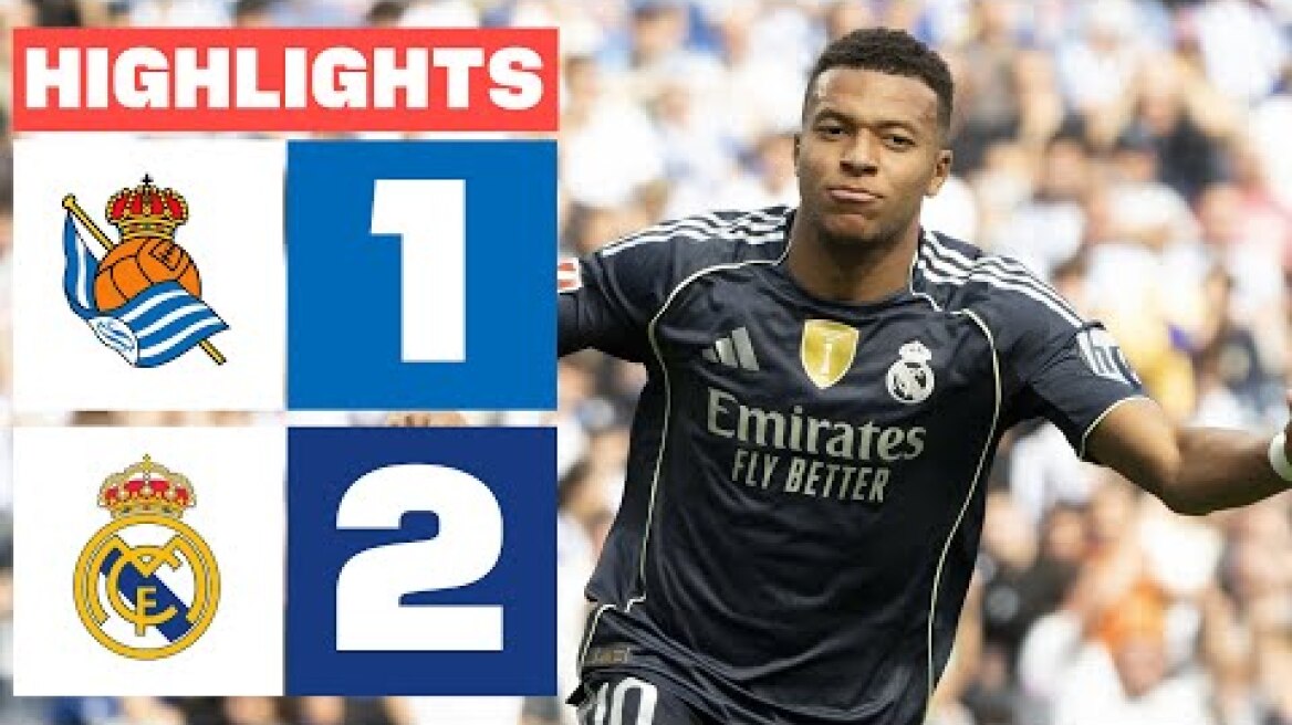 REAL SOCIEDAD 1 - 2 REAL MADRID | RESUMEN LALIGA EA SPORTS