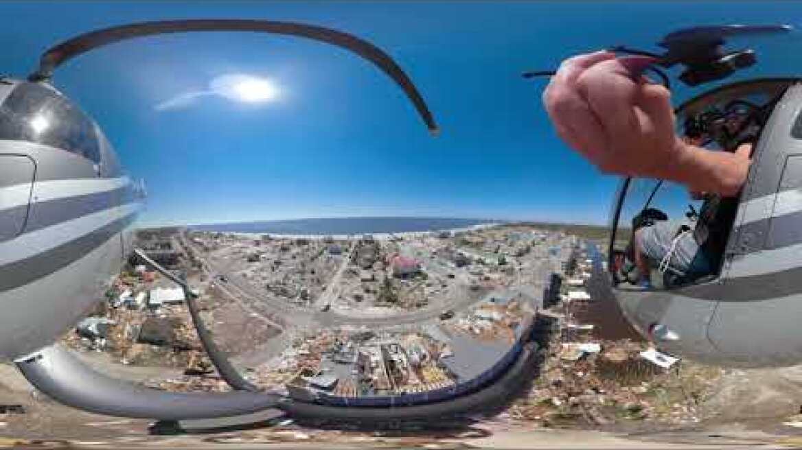 360 Chopper Video: HURRICANE MICHAEL storm surge aftermath in Mexico Beach, FL