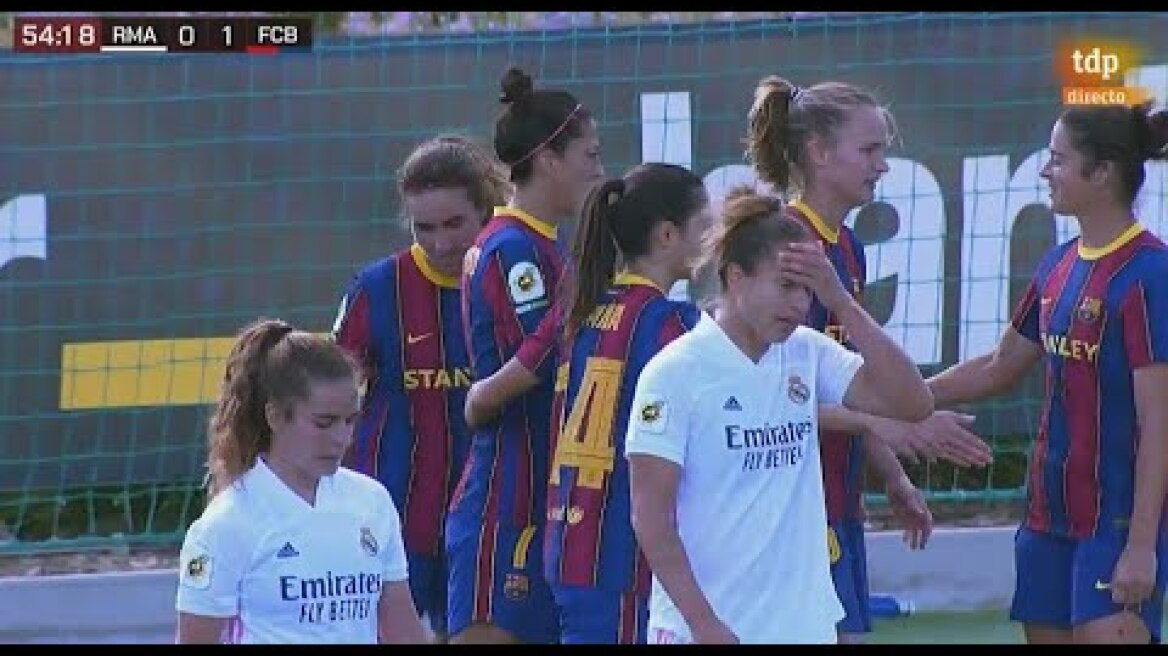 Real Madrid Femenino 0-2 Barcelona Femenino | Gol en propia puerta | Narración Teledeporte 2020*