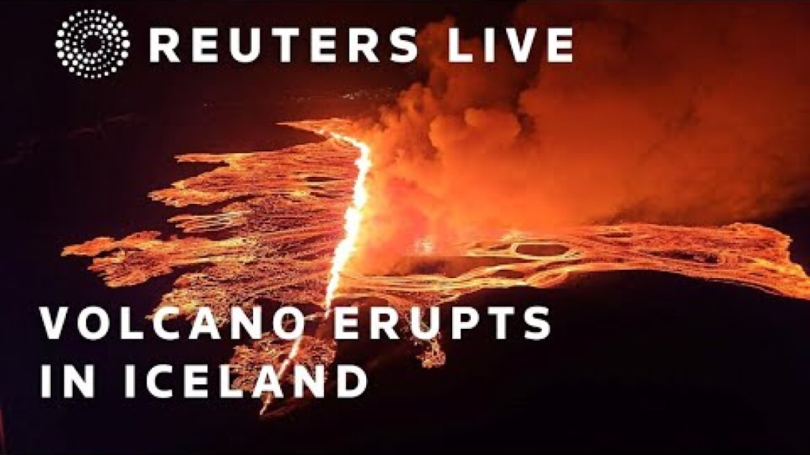 LIVE: Volcano erupts in Iceland