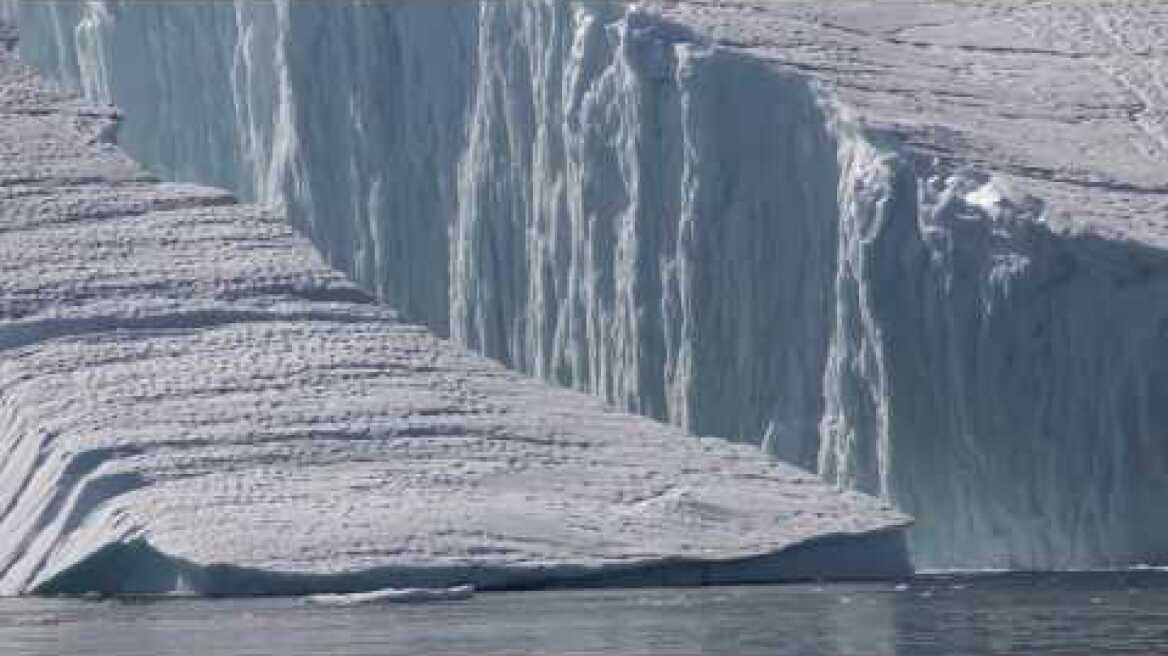Large Iceberg Breaking near Ilulissat