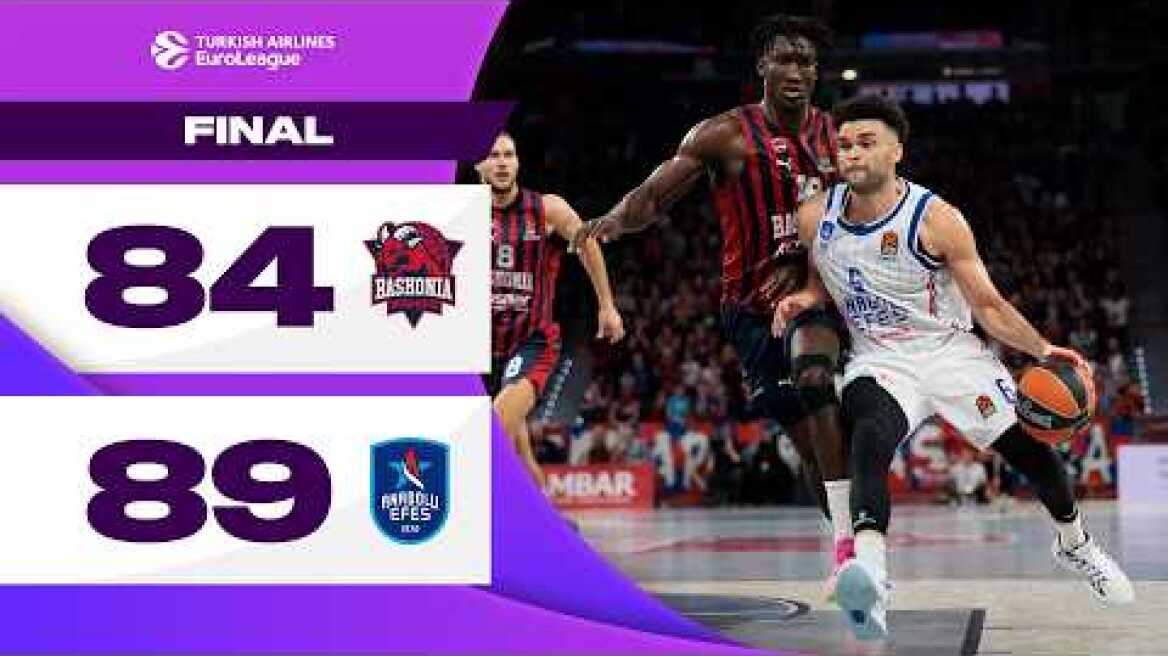 CRUCIAL road victory | Baskonia - Efes | BASKETBALL HIGHLIGHTS R8 2024-25