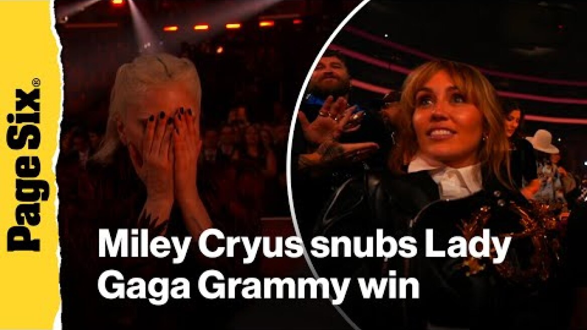 Miley Cyrus snubs Lady Gaga with shady reaction to Grammys win