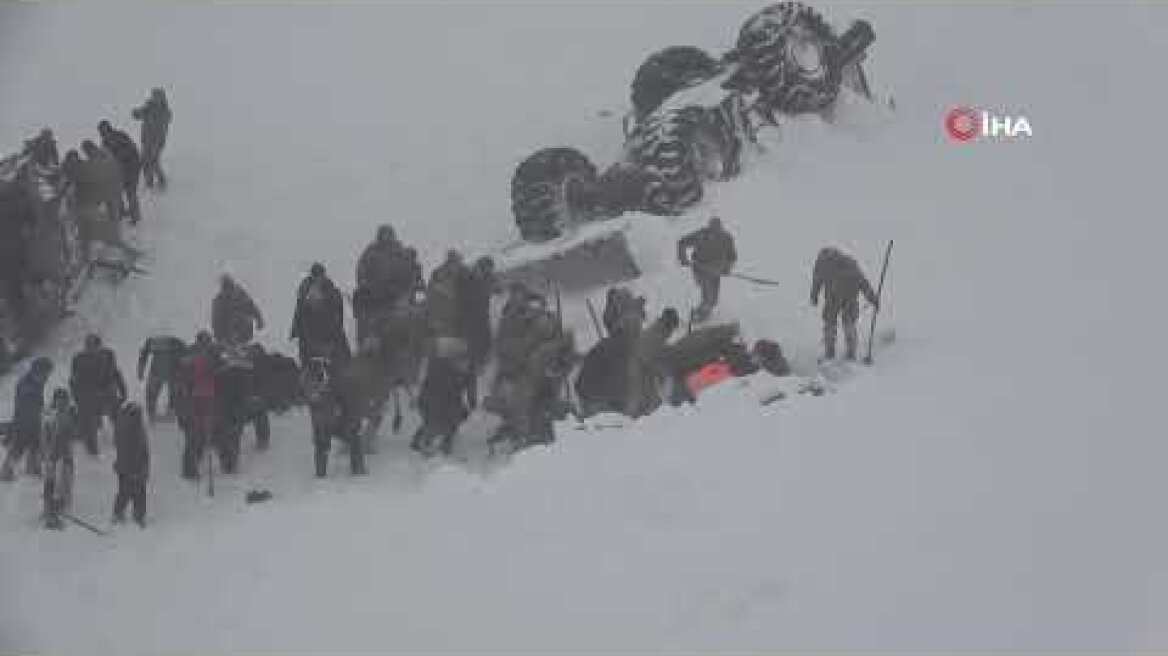 Çığ Altında Kalan Yaralılar Böyle Kurtarıldı