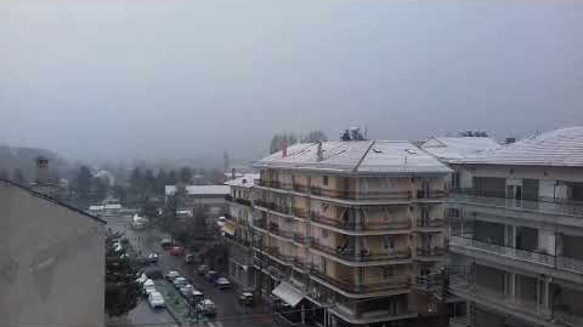 Χιονόπτωση στη Φλώρινα (1-4-2020)