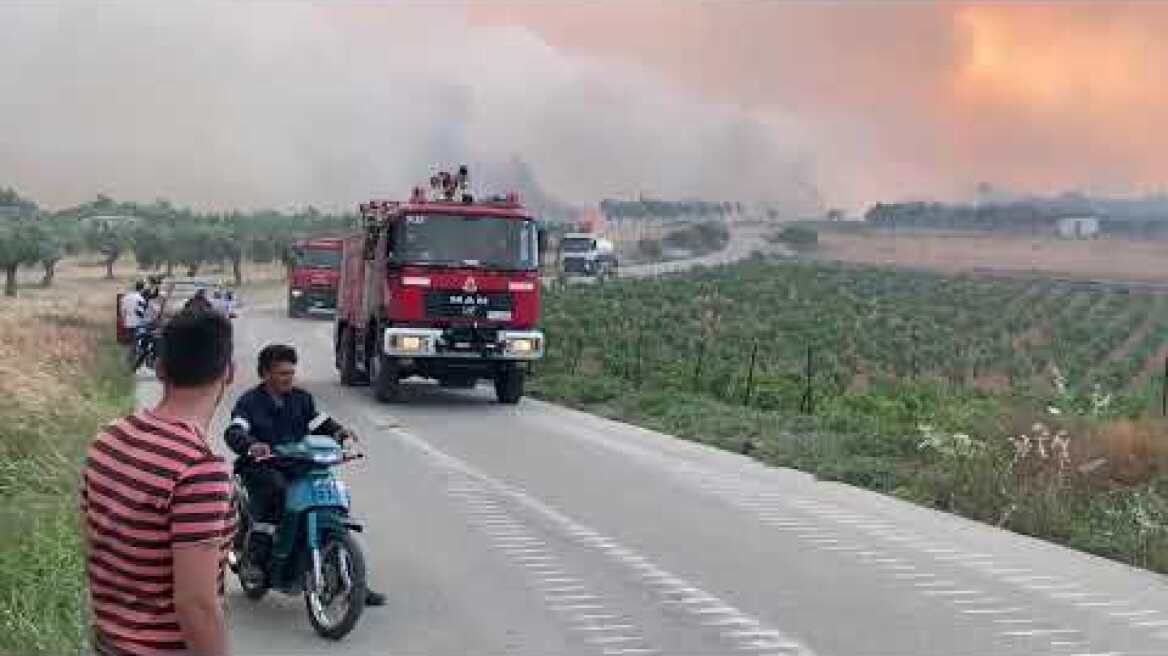 Η Πυροσβεστική εγκαταλείπει το σημείο της φωτιάς