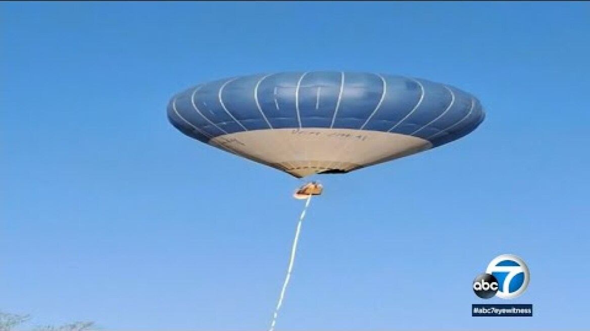 Video shows fiery hot air balloon accident that left 2 dead, 1 girl injured outside of Mexico City