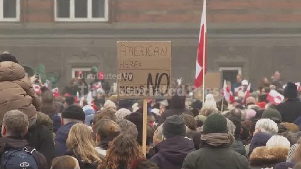 Copenhagen demo in support of Greenland as Trump seeks control of island