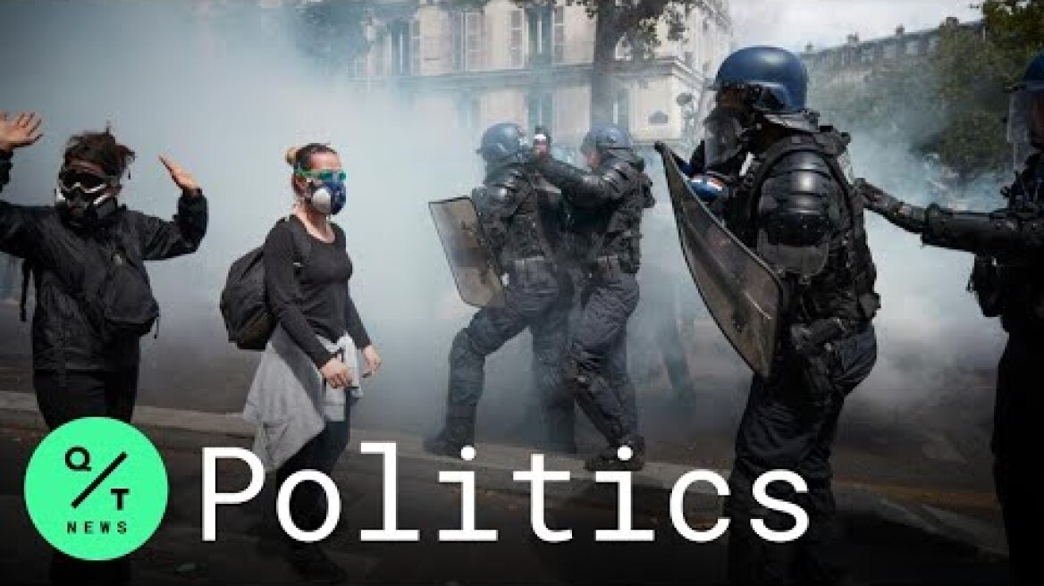 Bastille Day 2020: Police Fire Tear Gas at Protesters Marching in Paris
