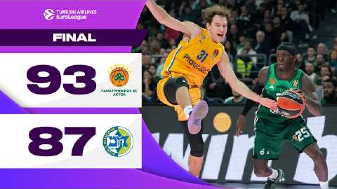 Panathinaikos-Maccabi  | RS Round 9 Highlights | 2024-25 Turkish Airlines EuroLeague