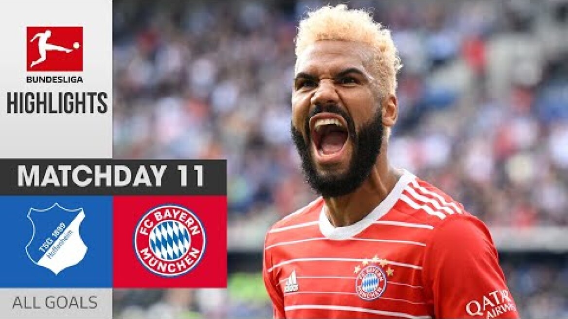 HIGHLIGHTS BUNDESLIGA 2022-2023 | HOFFENHEIM - BAYERN MUNICH | ALL GOALS MATCHDAY 11