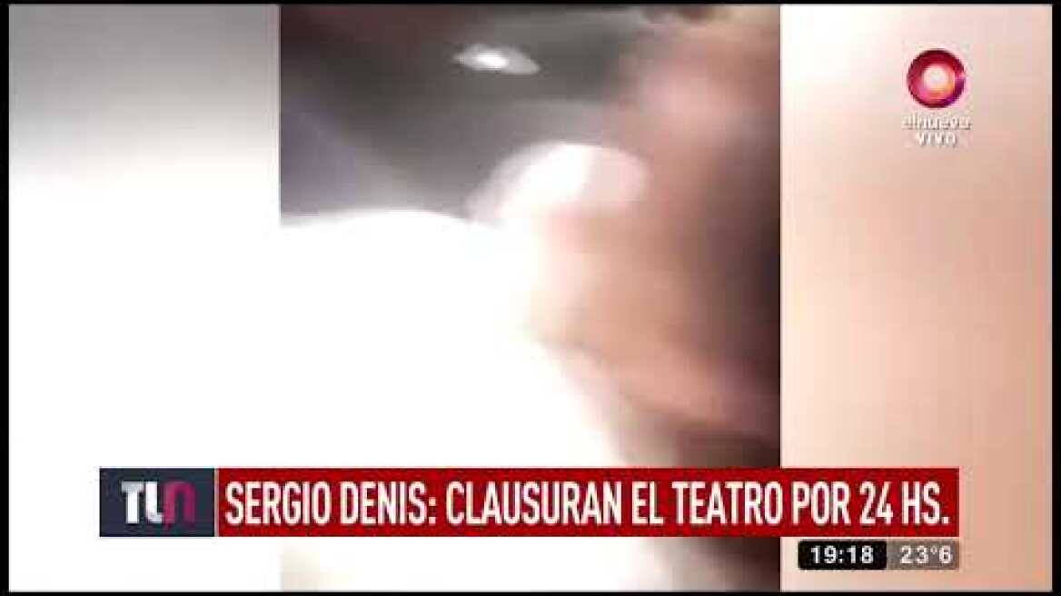 Sergio Denis: Clausuran el teatro preventivamente