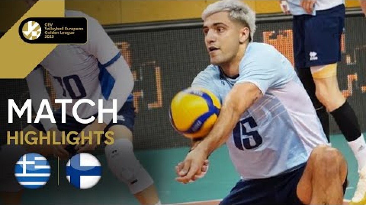 Highlights I GREECE vs. FINLAND I CEV European Golden League 2025 Men