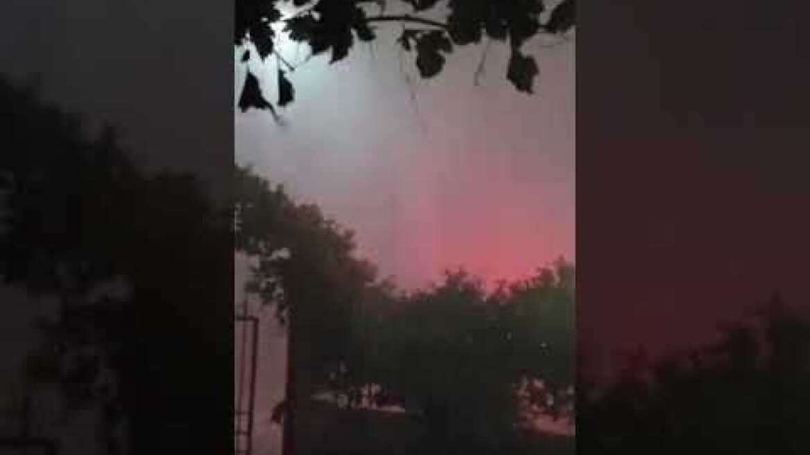 Χαλασμός στον Σταθμό Αγγίστας- Ισχυροί άνεμοι και έντονη βροχόπτωση έπληξαν την περιοχή (25/06/2022)