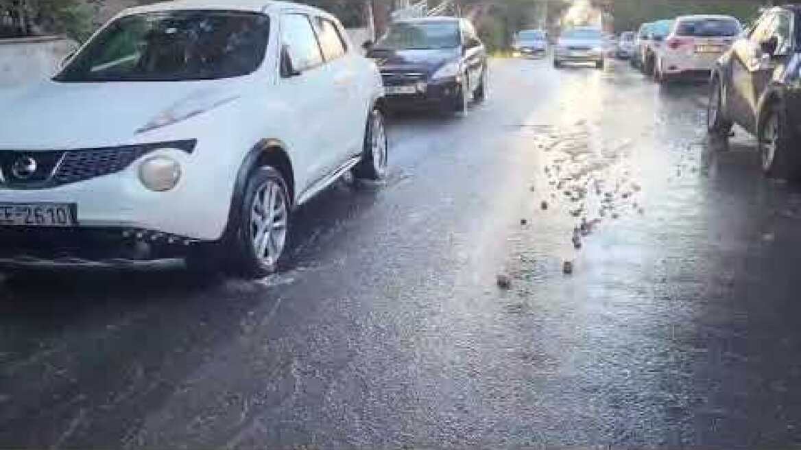 Διαρροή νερού στο Νέο Ηράκλειο