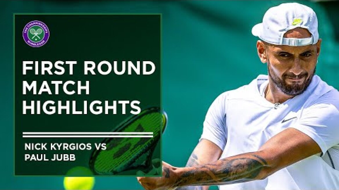 Nick Kyrgios vs Paul Jubb | First Round Highlights | Wimbledon 2022