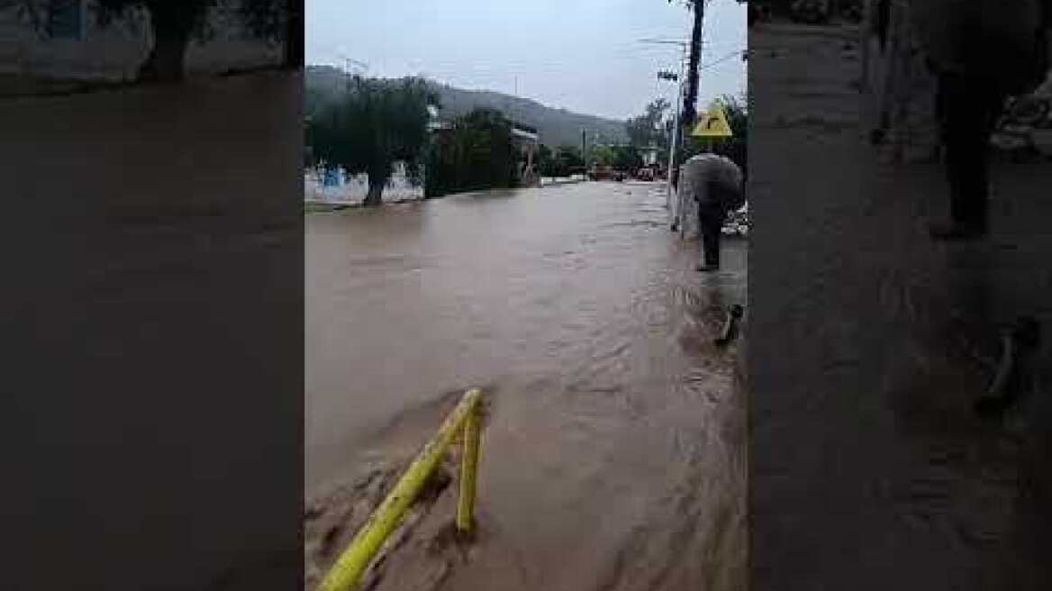 Προβλήματα από την κακοκαιρία Byron στην Λακωνία (1)