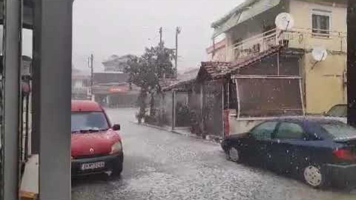 HALKIDIKINEWS - Χαλάζι στη Συκιά 8-2-21