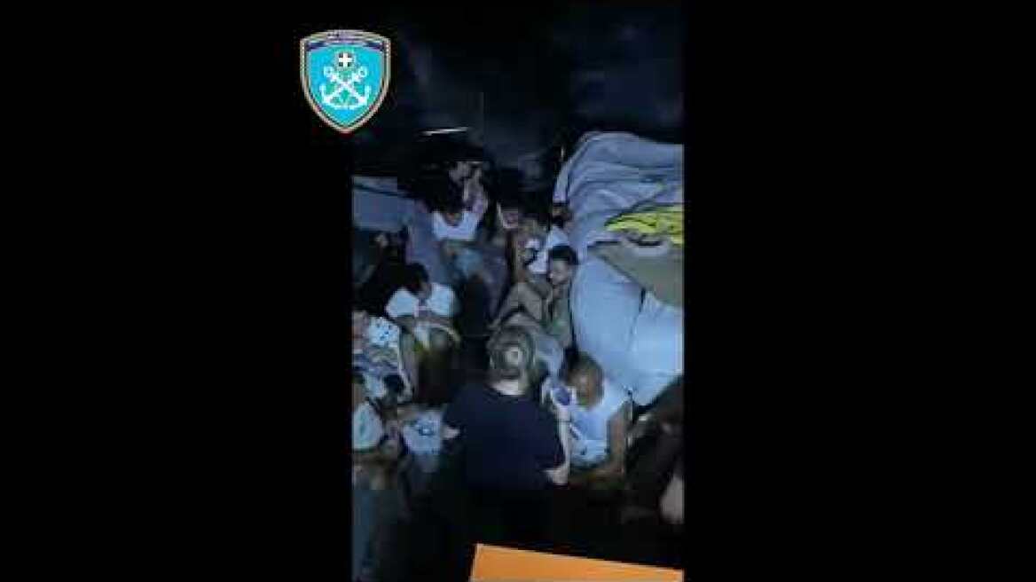 Εντοπισμός και διάσωση 20 ατόμων και σύλληψη των 2 διακινητών τους στη Ρόδο (14/08/23)