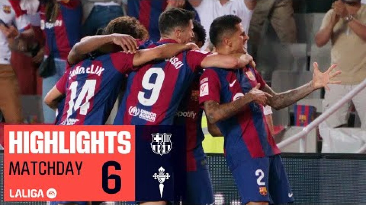Resumen de FC Barcelona vs RC Celta (3-2)