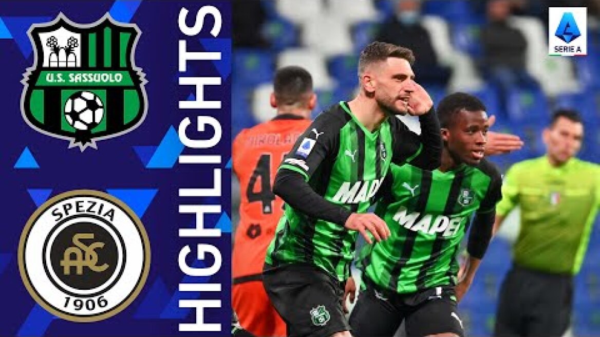 Sassuolo 4-1 Spezia | Berardi strikes twice in emphatic Sassuolo win | Serie A 2021/22
