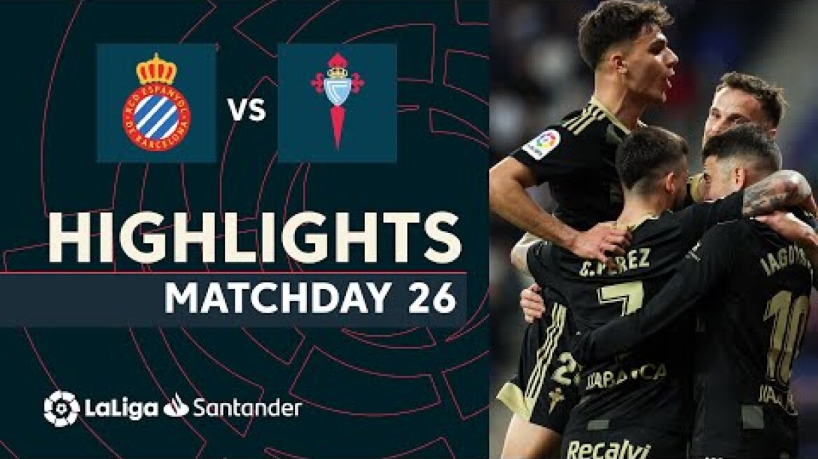 Resumen de RCD Espanyol vs RC Celta (1-3)