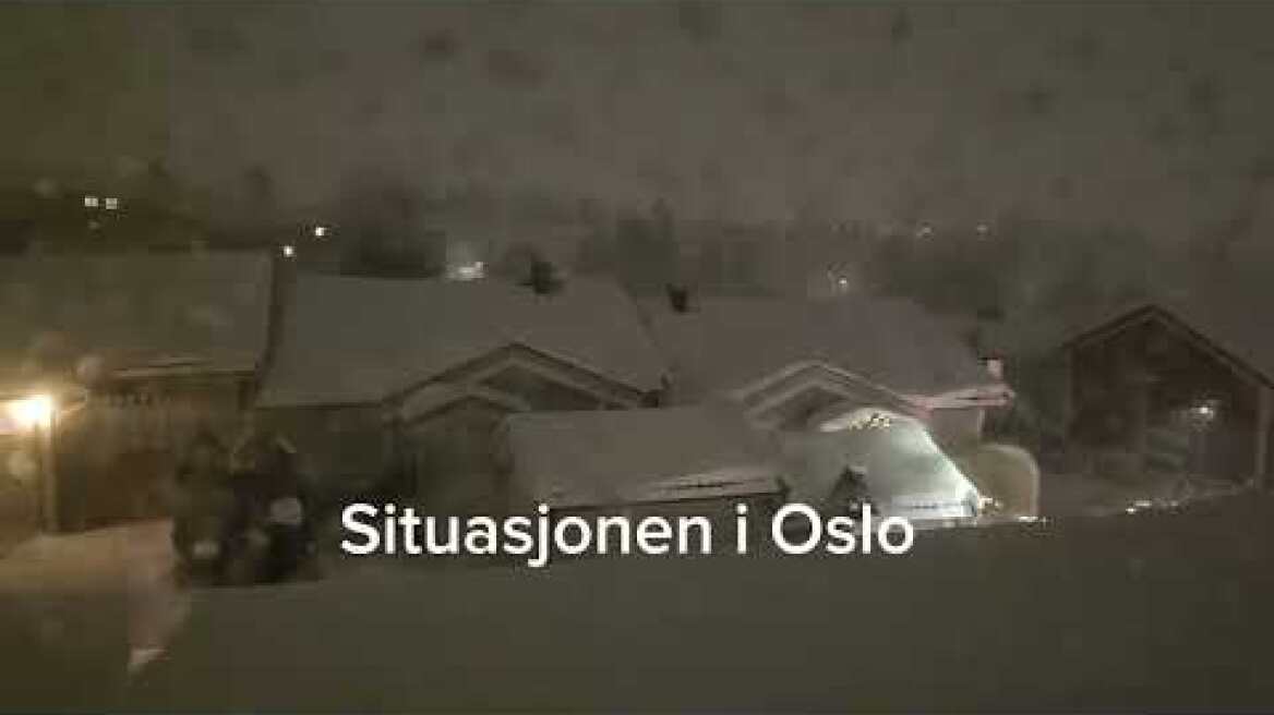 Unprecedented Snowstorm in Oslo | Norway's Historic Winter Freeze