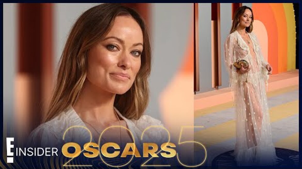 Olivia Wilde Arrives at the Vanity Fair After-Party in a Sheer Chloé Runway Gown | E! Insider