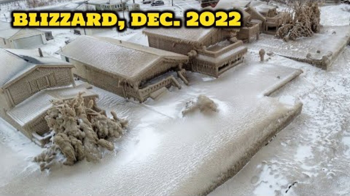 Footage of Christmas blizzard! Massive winter storm, flooding and freezing - Usa And Canada