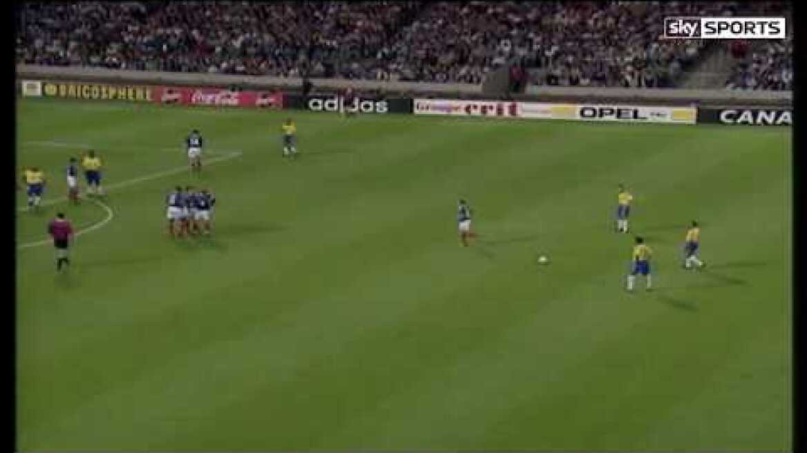 Roberto Carlos Incredible Free Kick (France 1997) (Sky Sports English Commentary) [HD]