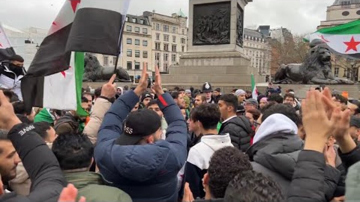 Syria rally in London celebrates fall of Assad regime | AFP