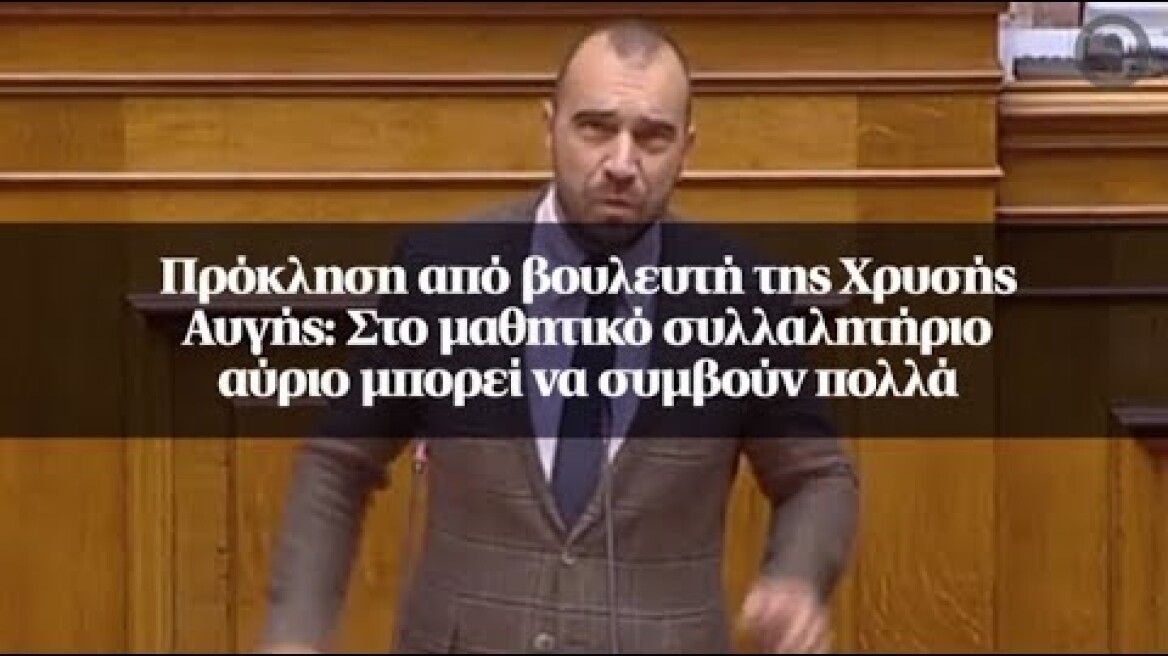 Πρόκληση από βουλευτή της Χρυσής Αυγής: Στο μαθητικό συλλαλητήριο αύριο μπορεί να συμβούν πολλά