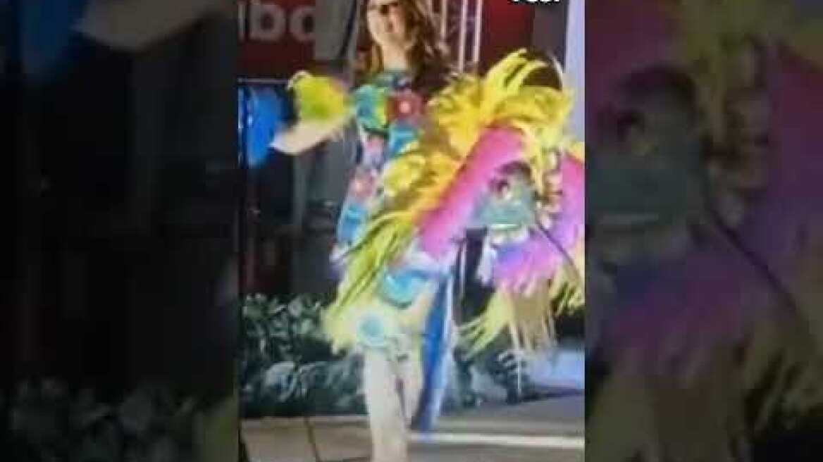 Beauty queen SHOCKED during pageant: ‘She’s getting electrocuted!’ #shorts | New York Post