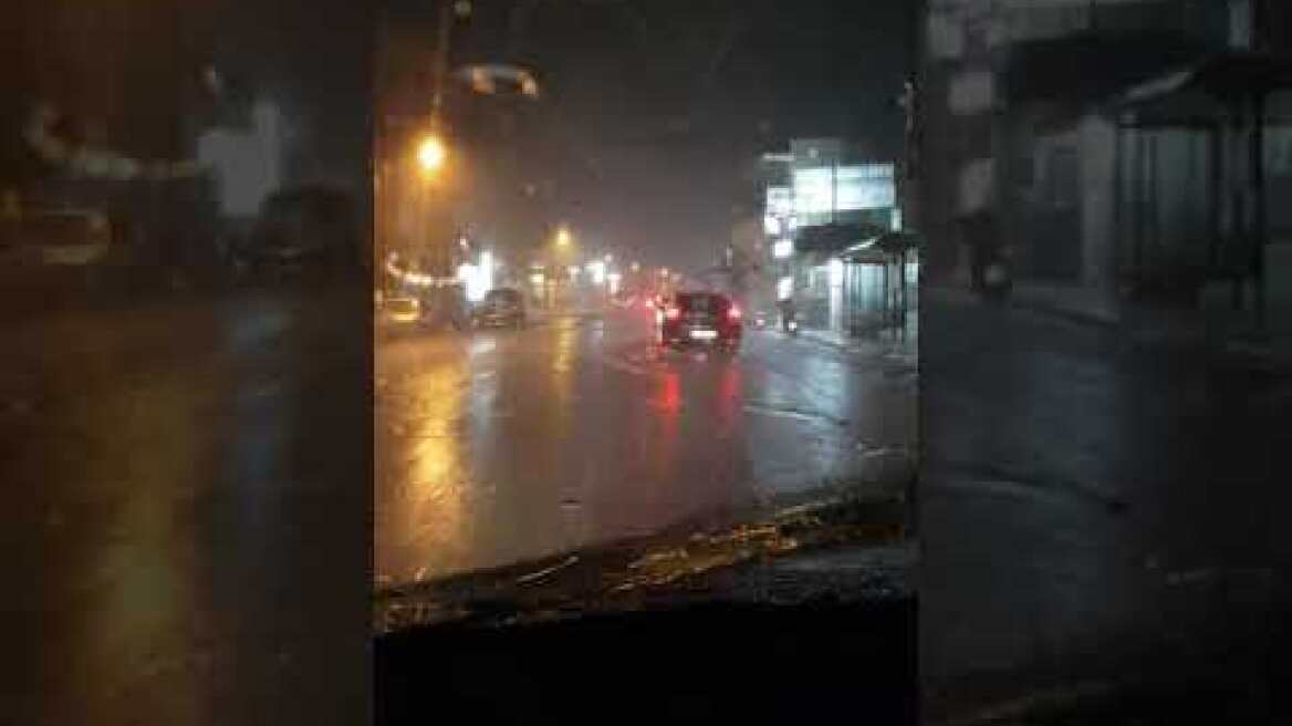 οδός Κισσαμου-Χανιά-χαλαζι-19102020