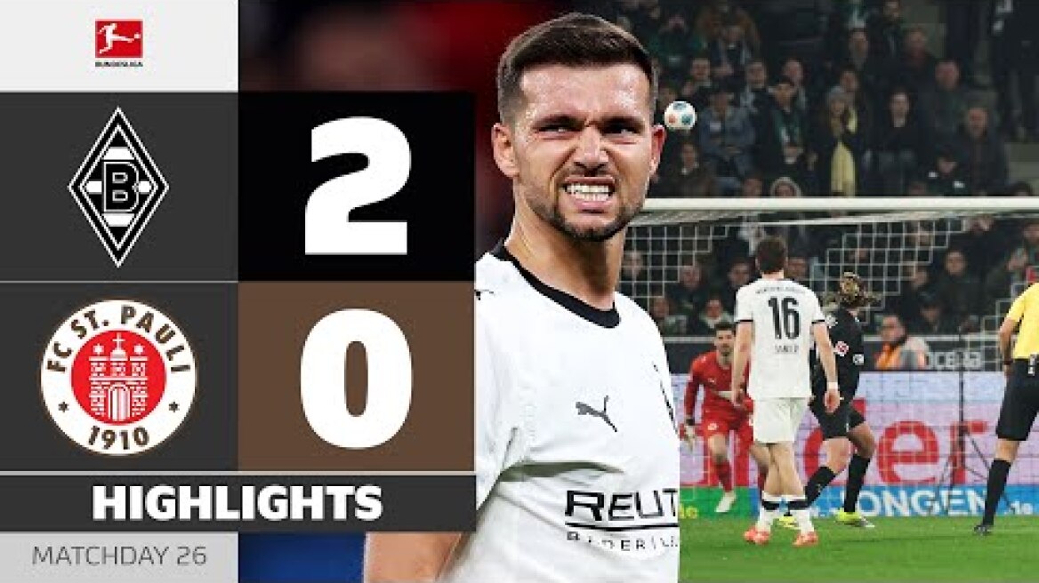 Superb Free-Kick Goal! | BORUSSIA M'GLADBACH - ST. PAULI | Highlights | MD 26 – Bundesliga 2025/26