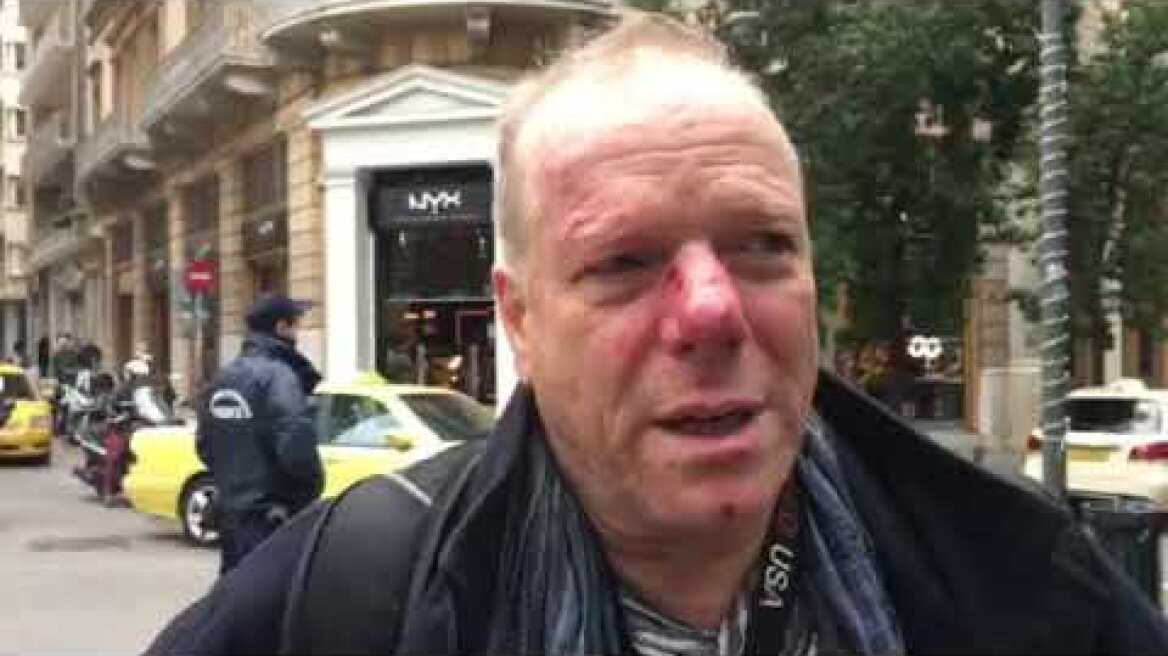 Θωμάς Γιακόμπι θύμα ξυλοδαρμού στο συλλαλητήριο