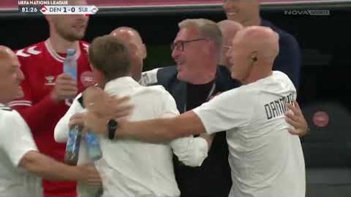 Δανία - Ελβετία: 2-0 (League Α, Group 4, MD 1, 5/9/24)