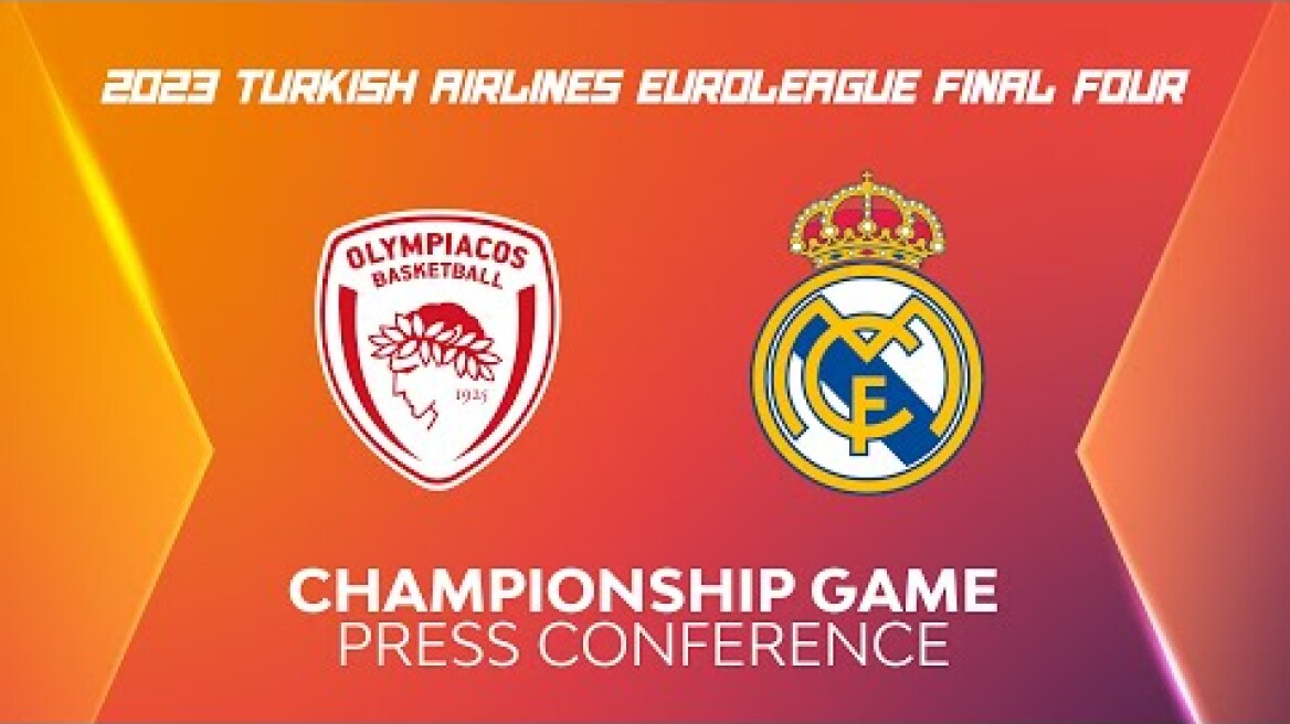 2023 Turkish Airlines EuroLeague Championship Game Press Conference