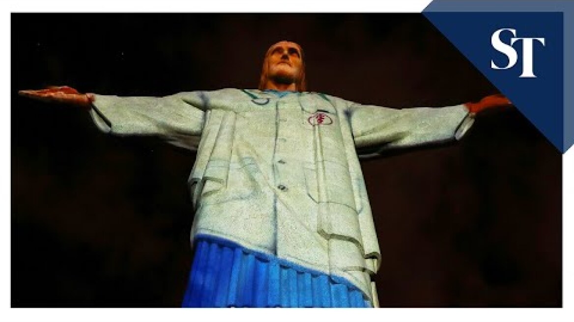 Rio's Christ the Redeemer dons doctor's coat to honour coronavirus medics