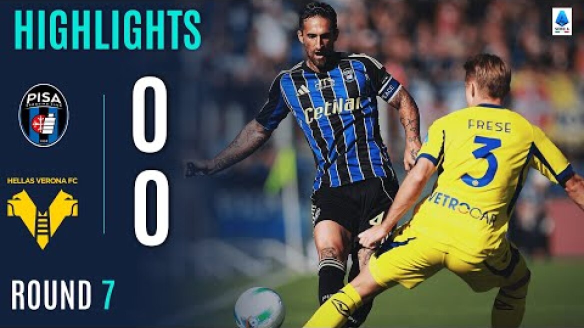 PISA-VERONA 0-0 | HIGHLIGHTS | Pisa snatches a point at home | SERIE A 2025/26