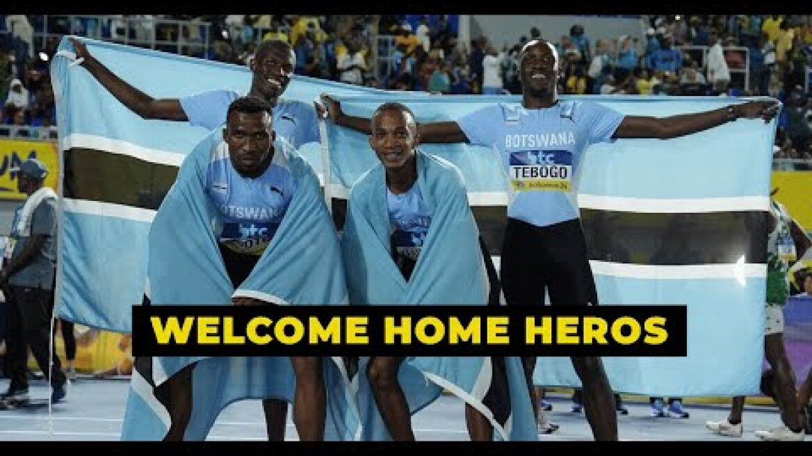 Botswana Honors Sprinting Hero Letsile Tebogo and Other Olympians with Style