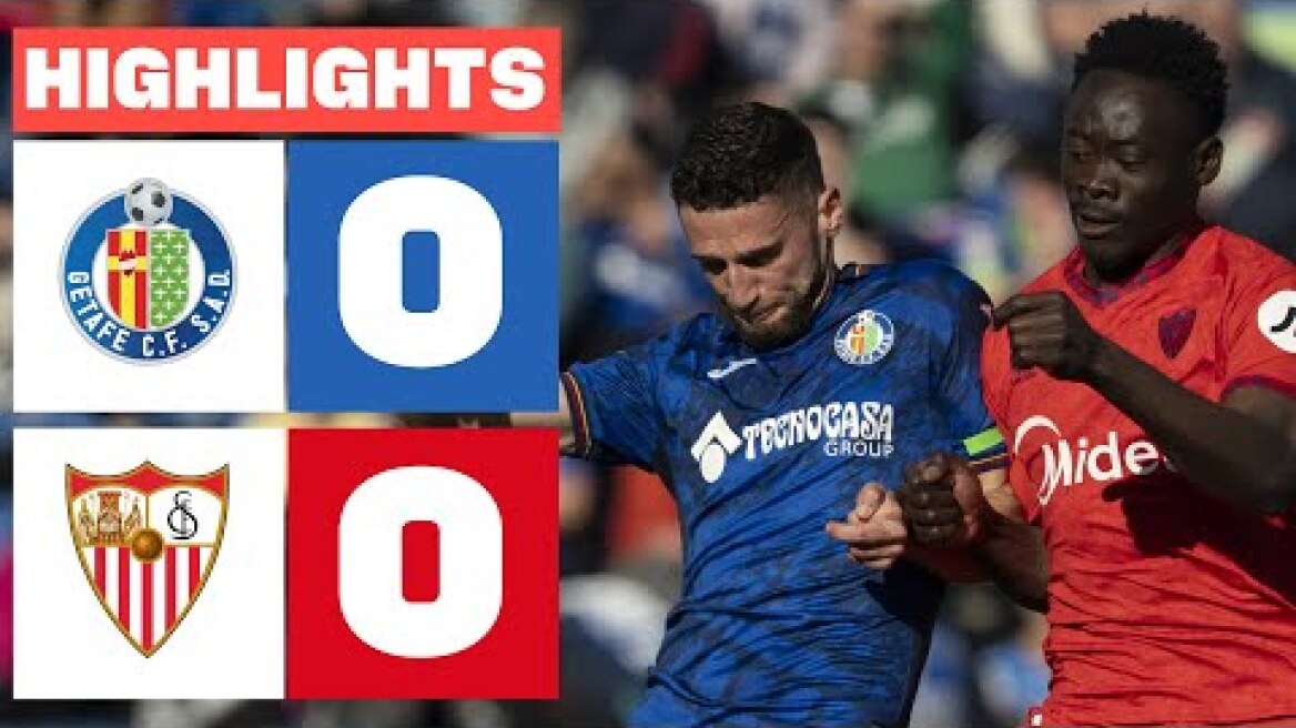 GETAFE CF 0 - 0 SEVILLA FC I RESUMEN LALIGA EA SPORTS