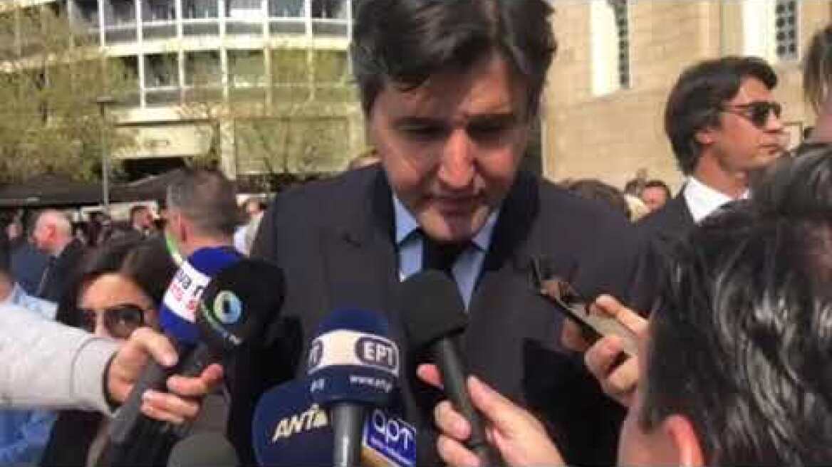 Δηλώσεις Ντέγιαν Μποτιρόγκα στην κηδεία του Θανάση Γιαννακόπουλου