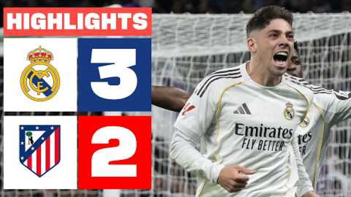 REAL MADRID 3 -  2 ATLÉTICO DE MADRID | RESUMEN LALIGA EA SPORTS
