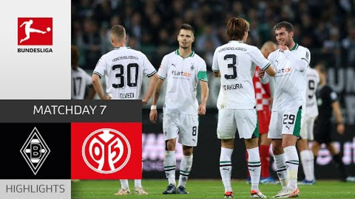 Scally’s Last Second Dream Goal | M'gladbach - Mainz 2-2 | Highlights | MD7 – Bundesliga 2023/24